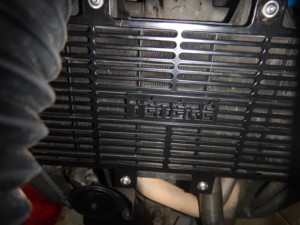 Radiator protector fitted